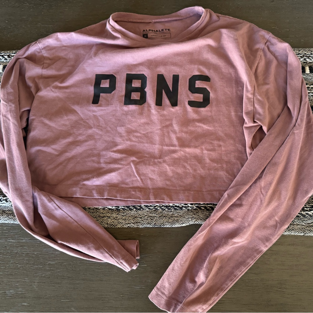 PBNS Alphalete Crop Top Long Sleeve